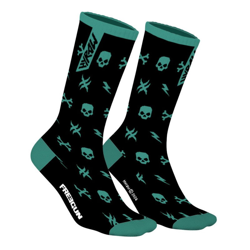 Freegun Lot De 4 Paires De Chaussettes Homme Tennis Hyraw Imprimé A - Freegun