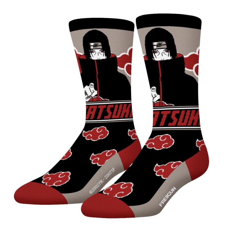 Freegun Lot De 4 Paires De Chaussettes Homme Tennis Naruto Shippuden Imprimé - Freegun