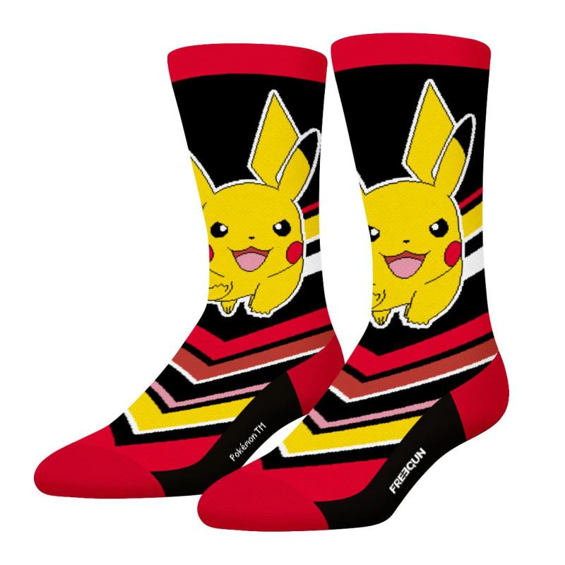 Freegun Lot De 4 Paires De Chaussettes Tennis Homme Pokemon Pikachu Jaune - Freegun