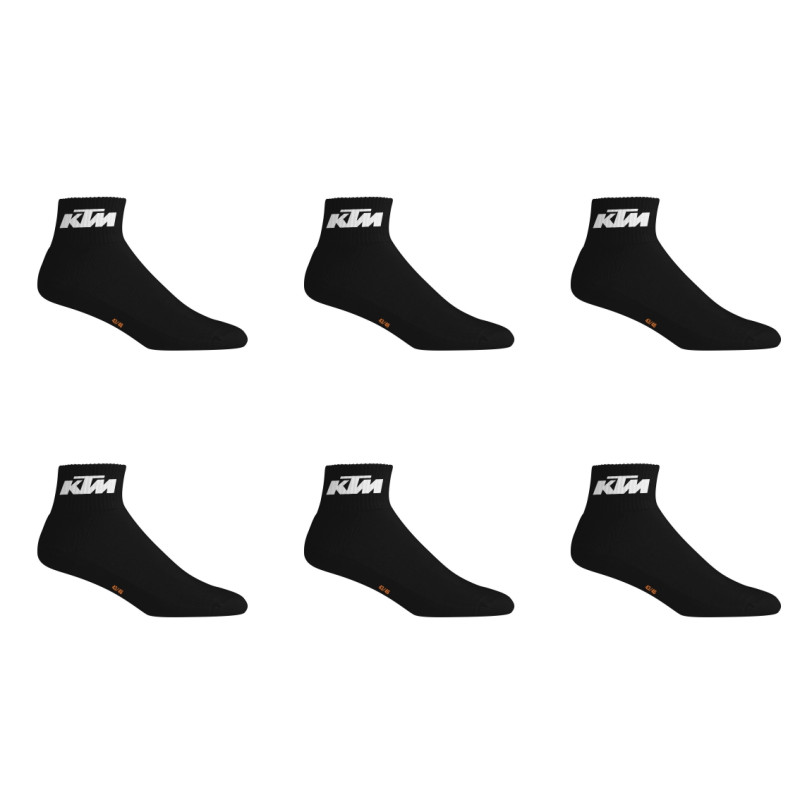 Freegun Lot De 6 Paires De Chaussettes Basses KTM Noires Homme