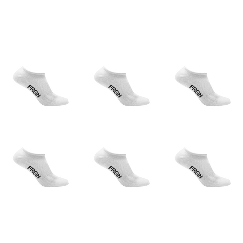Freegun Lot De 6 Paires De Chaussettes Socquettes Blanc Enfant - FRGN