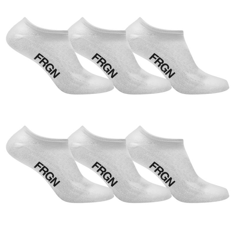 freegun Lot de 6 paires de chaussettes socquettes blanc enfant - FRGN