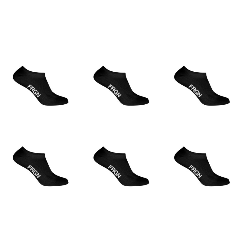 Freegun Lot De 6 Paires De Chaussettes Socquettes Noir Adulte - FRGN