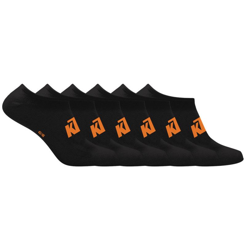 freegun Lot de 6 Paires de chaussettes socquettes noires KTM homme