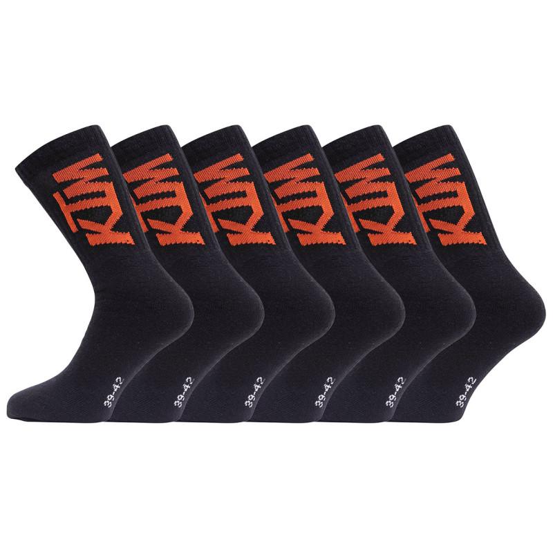 freegun Lot de 6 paires de chaussettes tennis noires KTM homme freegun Lot de 6 paires de chaussettes tennis noires KTM homme