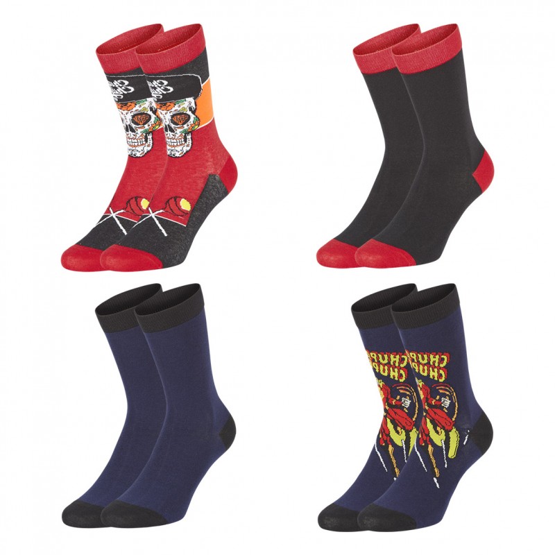Freegun Lot De 8 Paires De Chaussettes Chupa Chups Homme