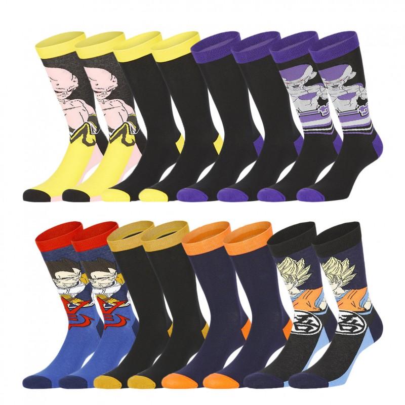 freegun Lot de 8 paires de chaussettes Freegun Dragon Ball Z Homme