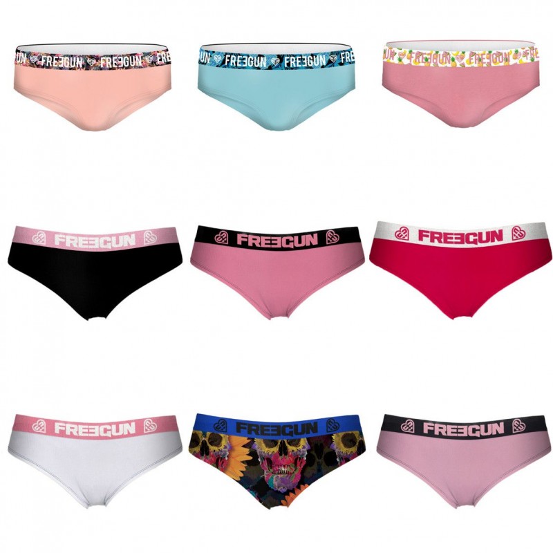 Freegun Pack Surprise De 3 Culottes Freegun Coton Femme