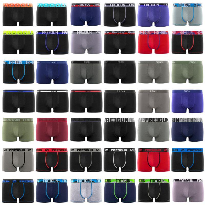 Freegun Pack Surprise De 6 Boxers Freegun Coton Homme