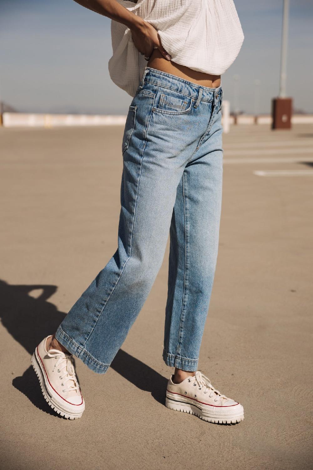Freeman T. Porter Adele Denim Jeans Cropped Large Femme Mayreau