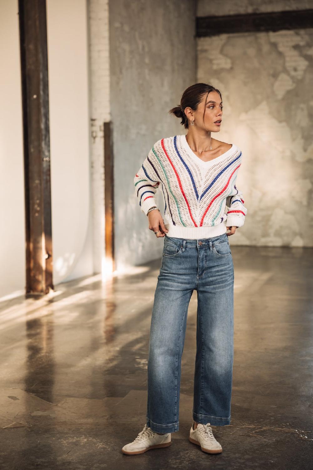 Freeman T. Porter Adele Jeans Cropped Large Femme Frenesia