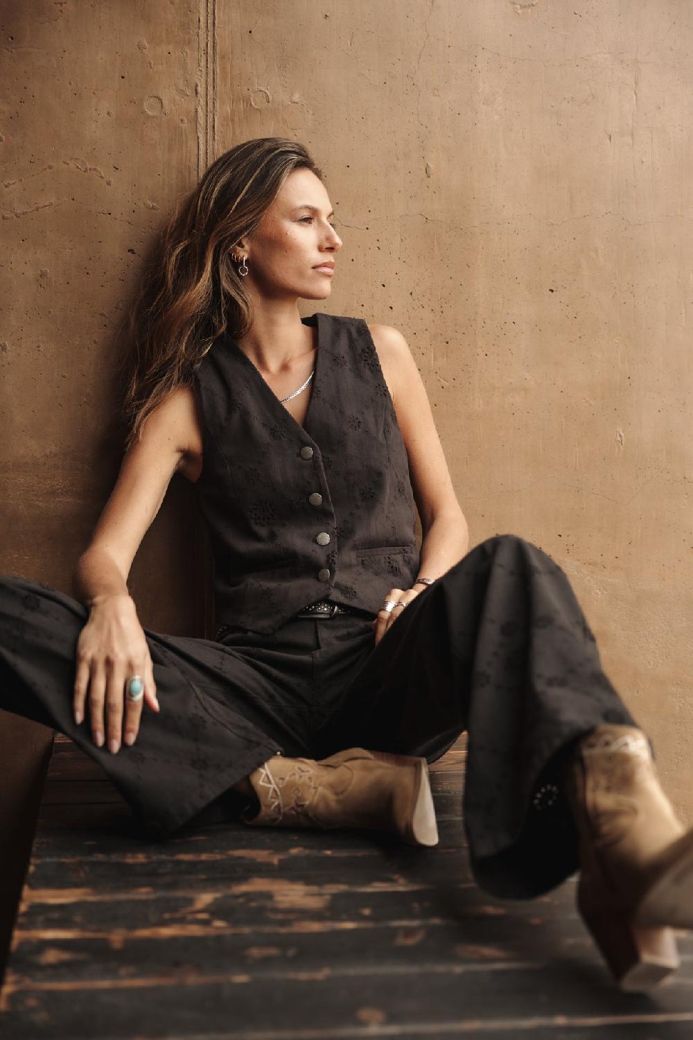 Freeman T. Porter Agatha Boheme Pantalon Large Femme Black