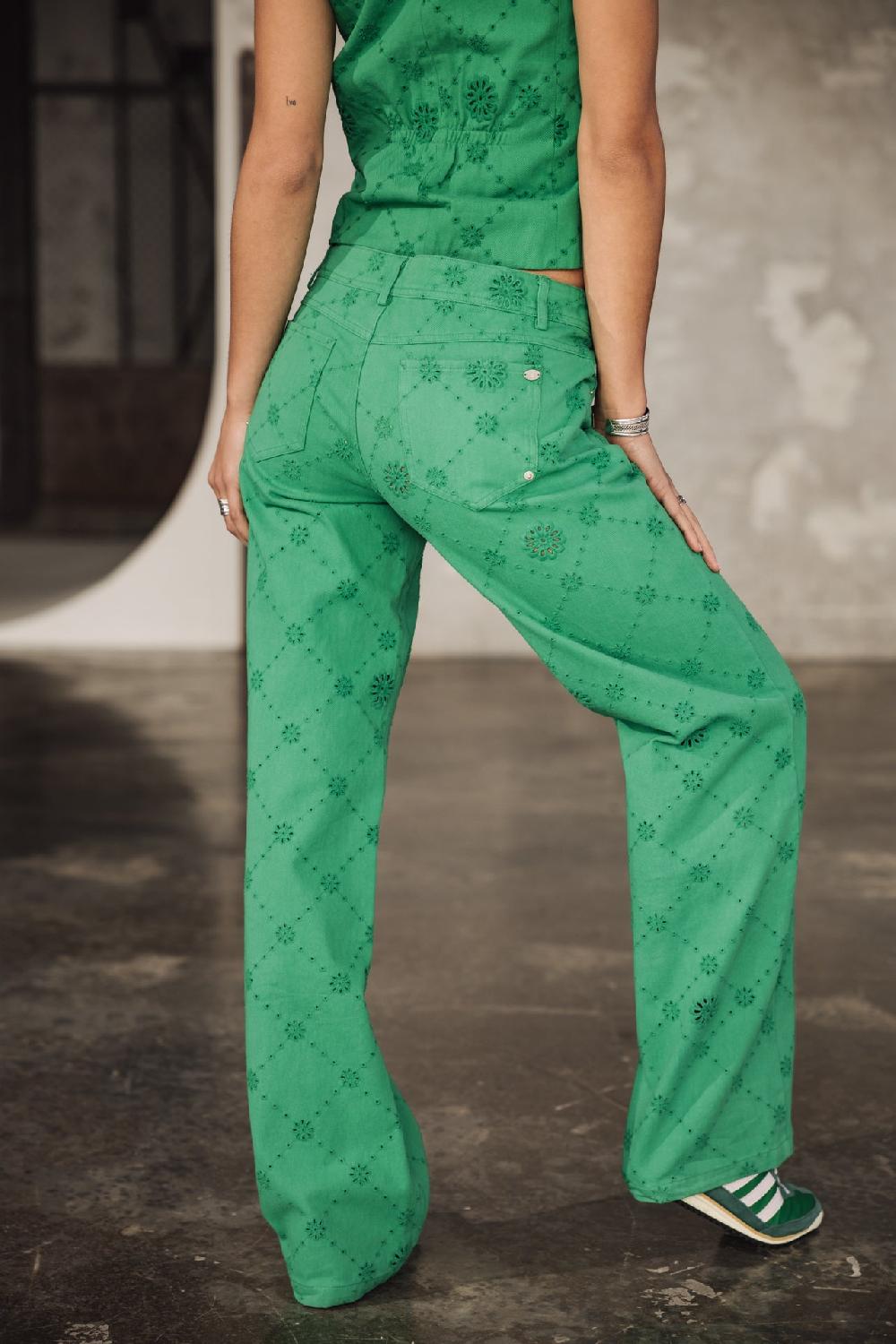 Freeman T. Porter Agatha Boheme Pantalon Large Femme Jolly Green
