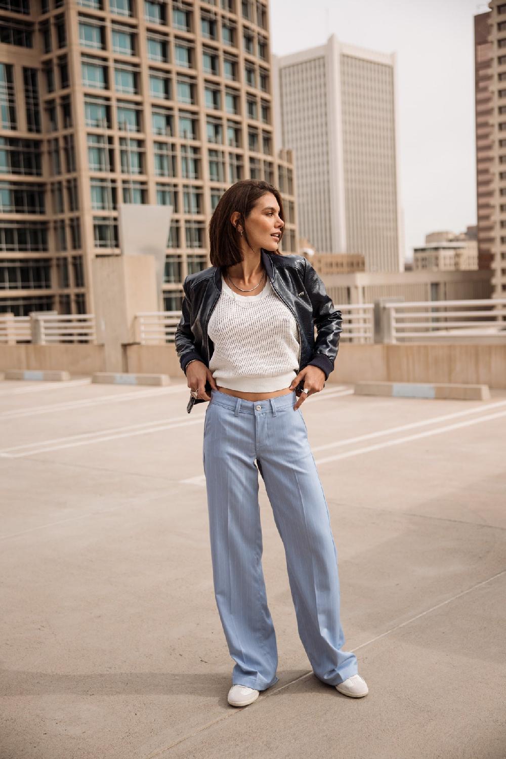 freeman t. porter Agatha Cairo Pantalon large Femme light blue