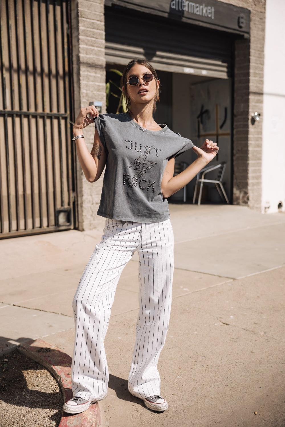 Freeman T. Porter Agatha Paléole Pantalon Large Femme Off White