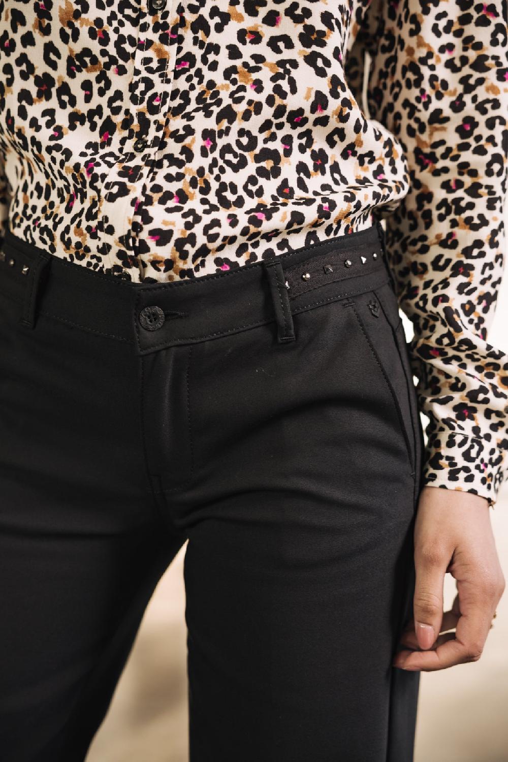 Freeman T. Porter Agatha Polyneo Pantalon Large Femme Black