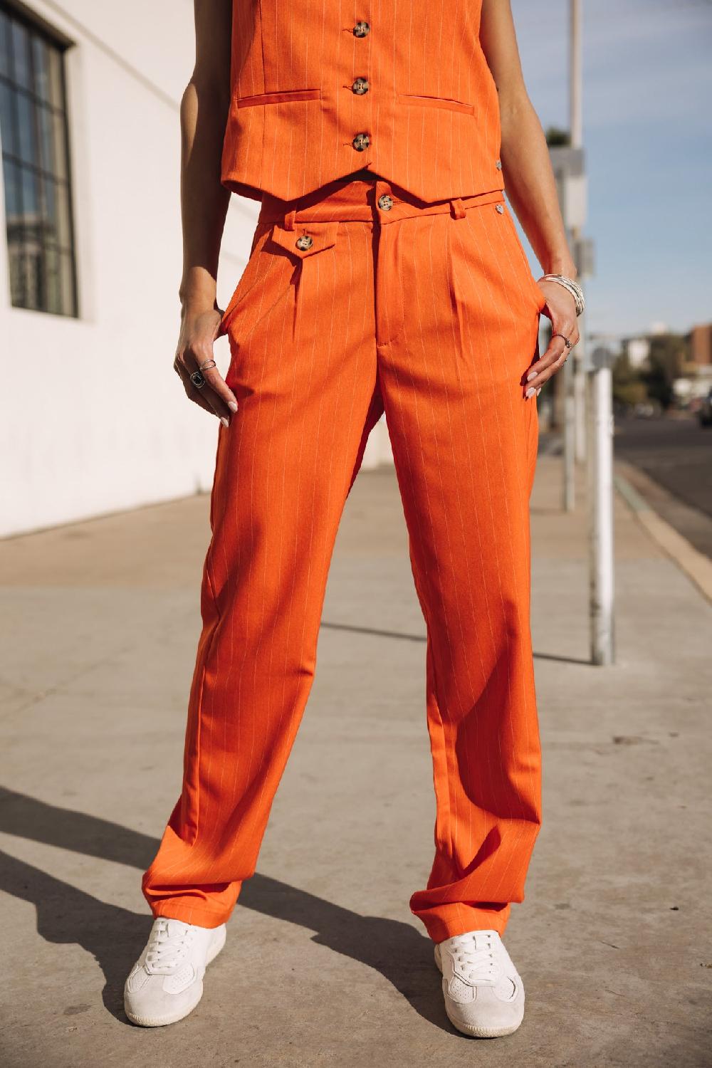 Freeman T. Porter Alba Cairo Pantalon Taille Haute Femme Tigerlily