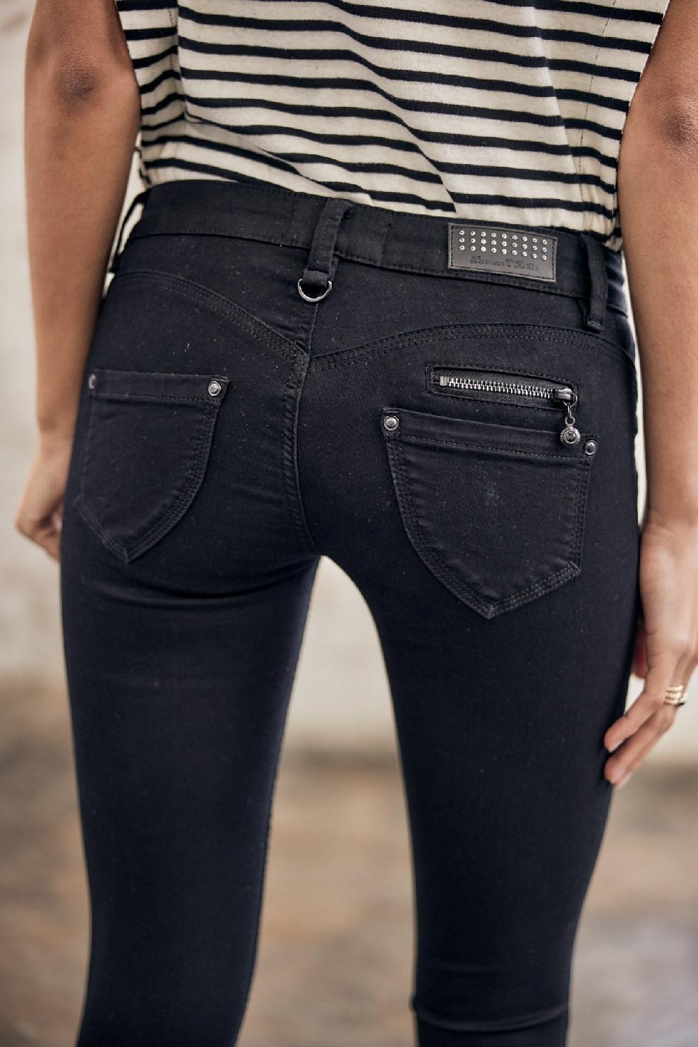 Freeman T. Porter Alexa Cropped Jeans Slim Femme Black
