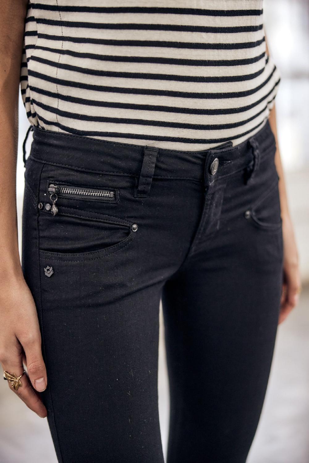 Freeman T. Porter Alexa Cropped Jeans Slim Femme Black