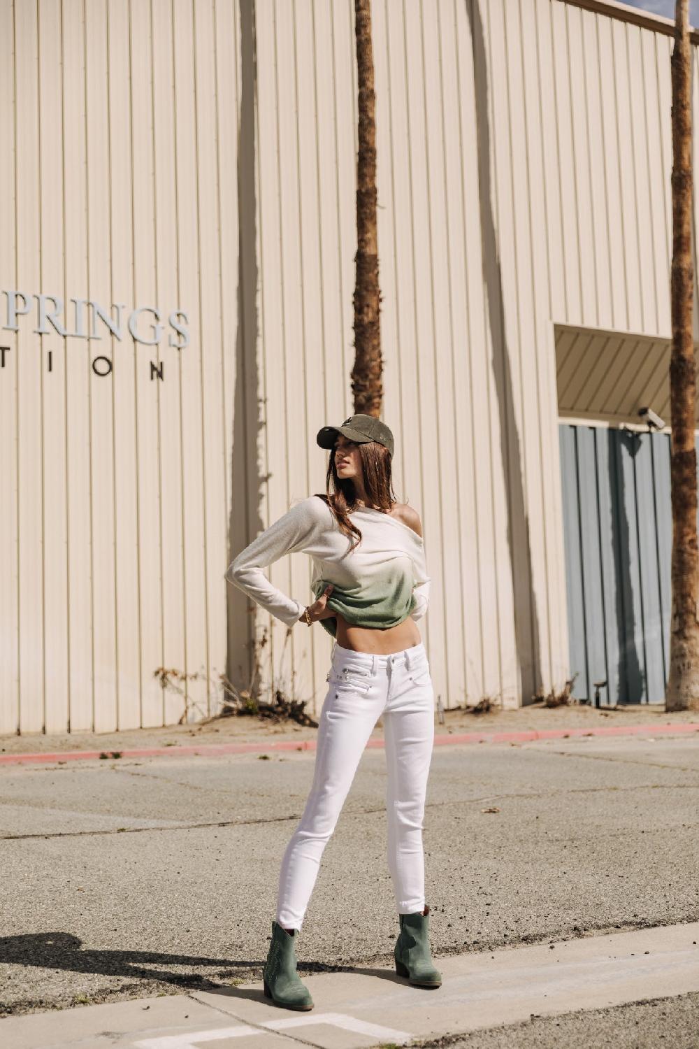 Freeman T. Porter Alexa Cropped Jeans Slim Femme White