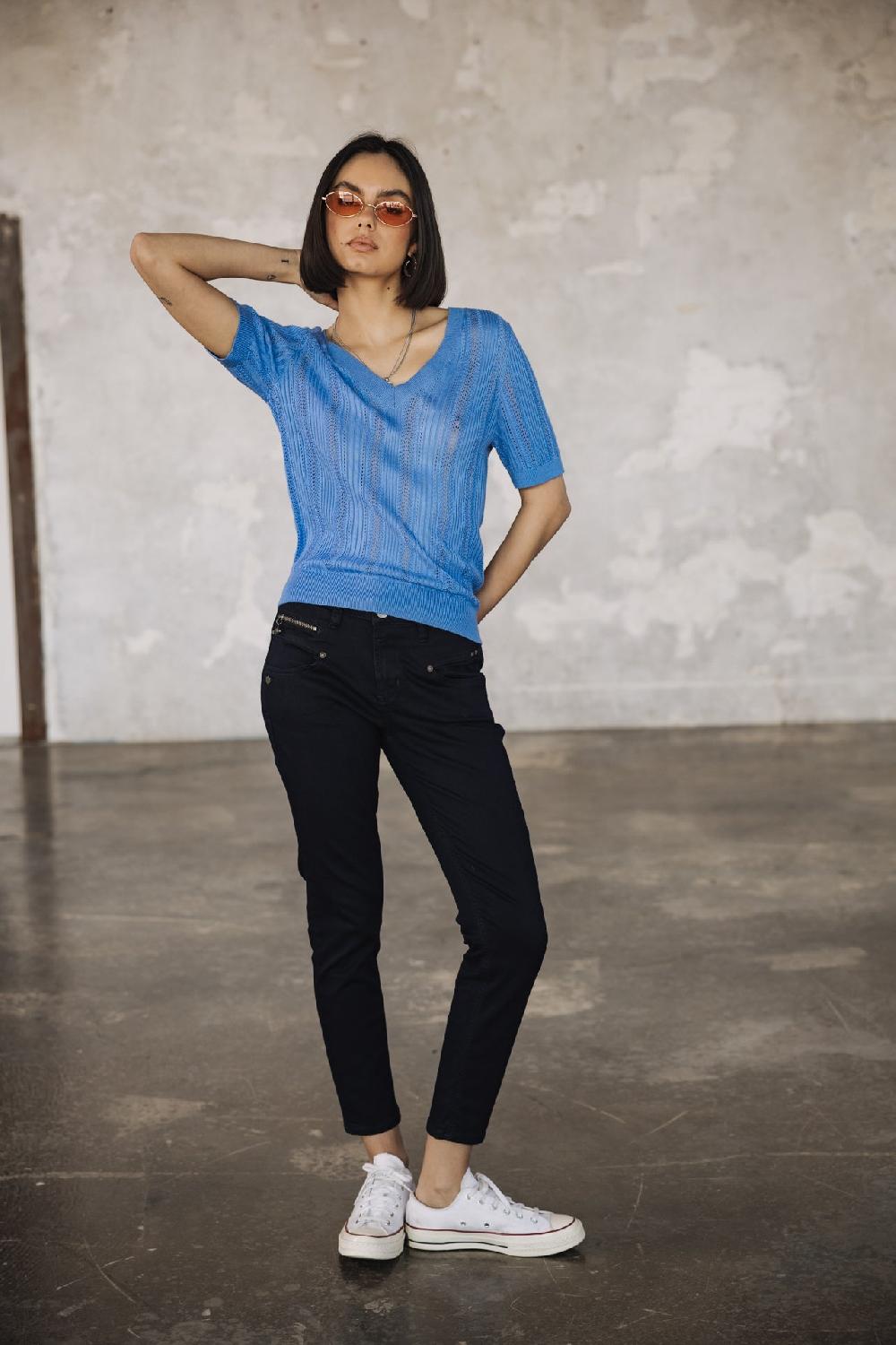 Freeman T. Porter Alexa High Waist Cropped S-SDM Jeans Slim Femme Flora