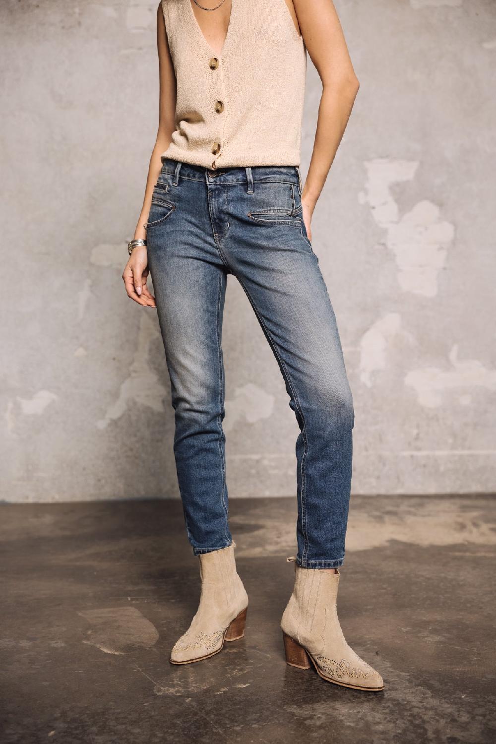 freeman t. porter Alexa High Waist Cropped S-SDM Jeans slim Femme sicilian