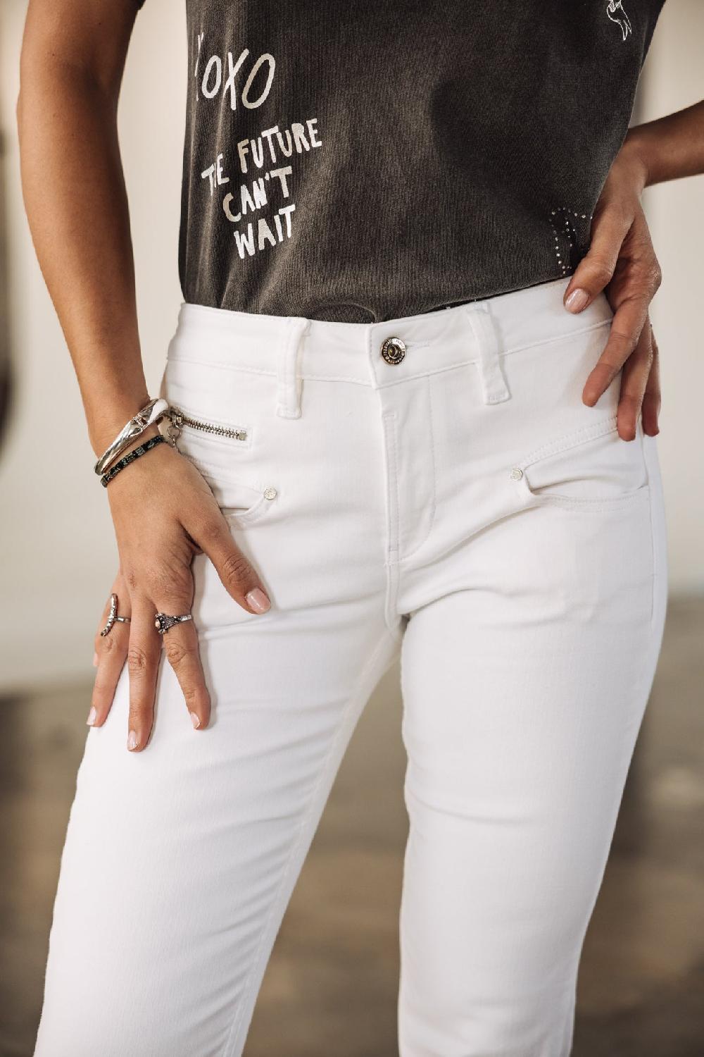 freeman t. porter Alexa High Waist Cropped S-SDM Jeans slim Femme white