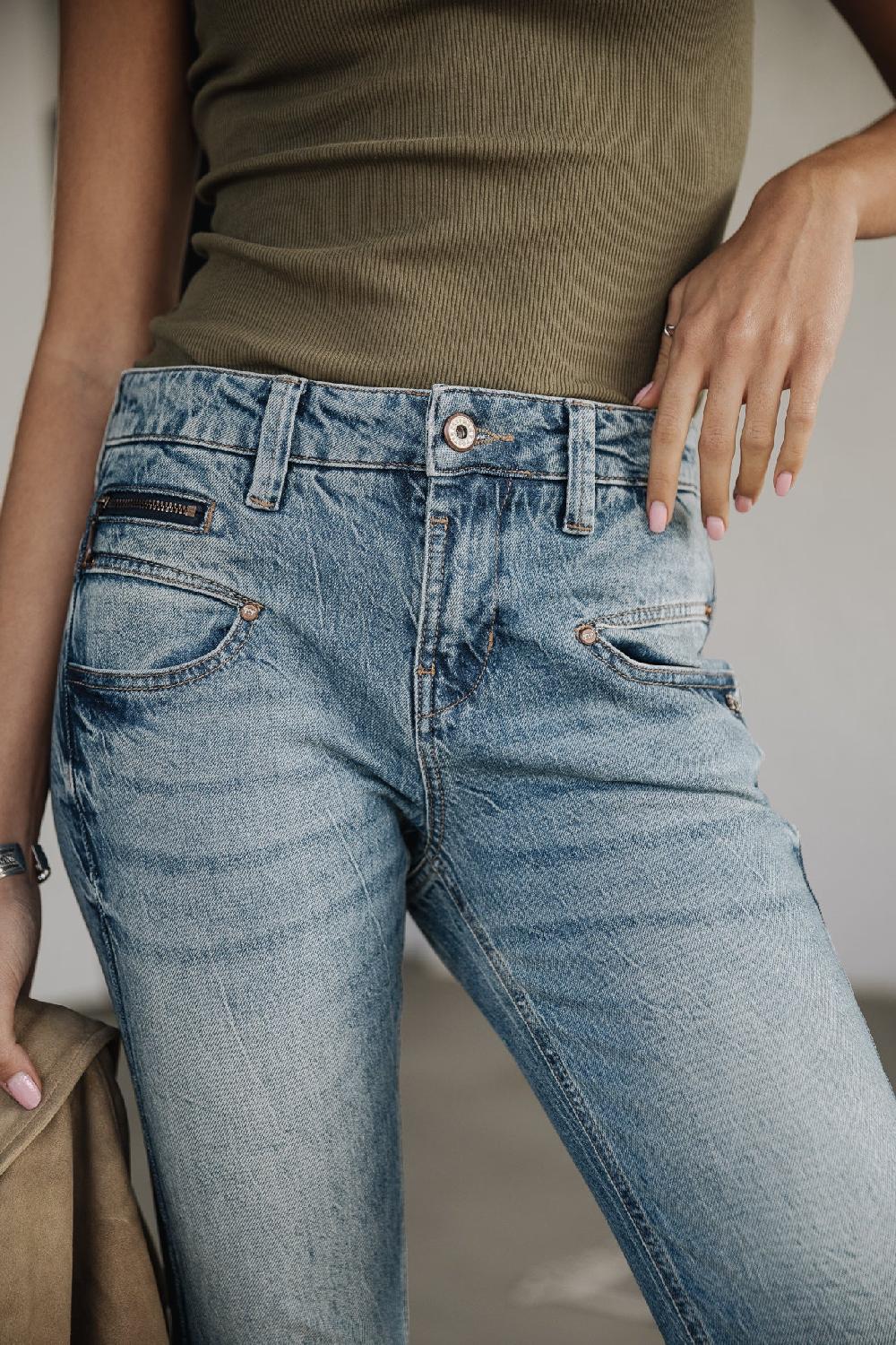 Freeman T. Porter Alexa High Waist Cropped SDM Jeans Slim Femme Bocaina