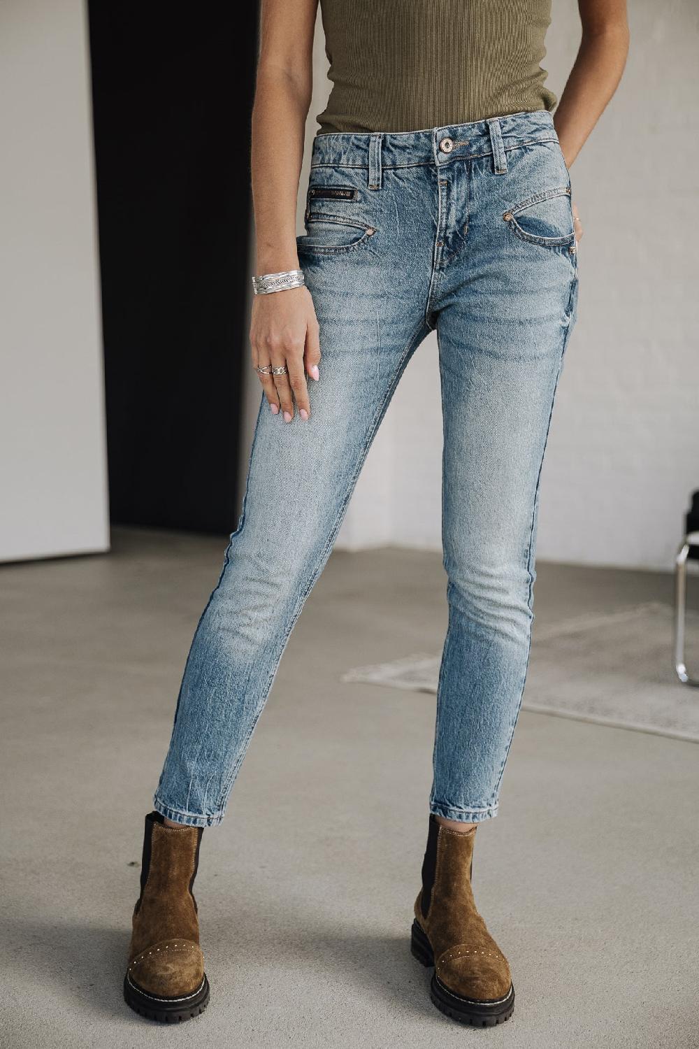 freeman t. porter Alexa High Waist Cropped SDM Jeans slim Femme bocaina