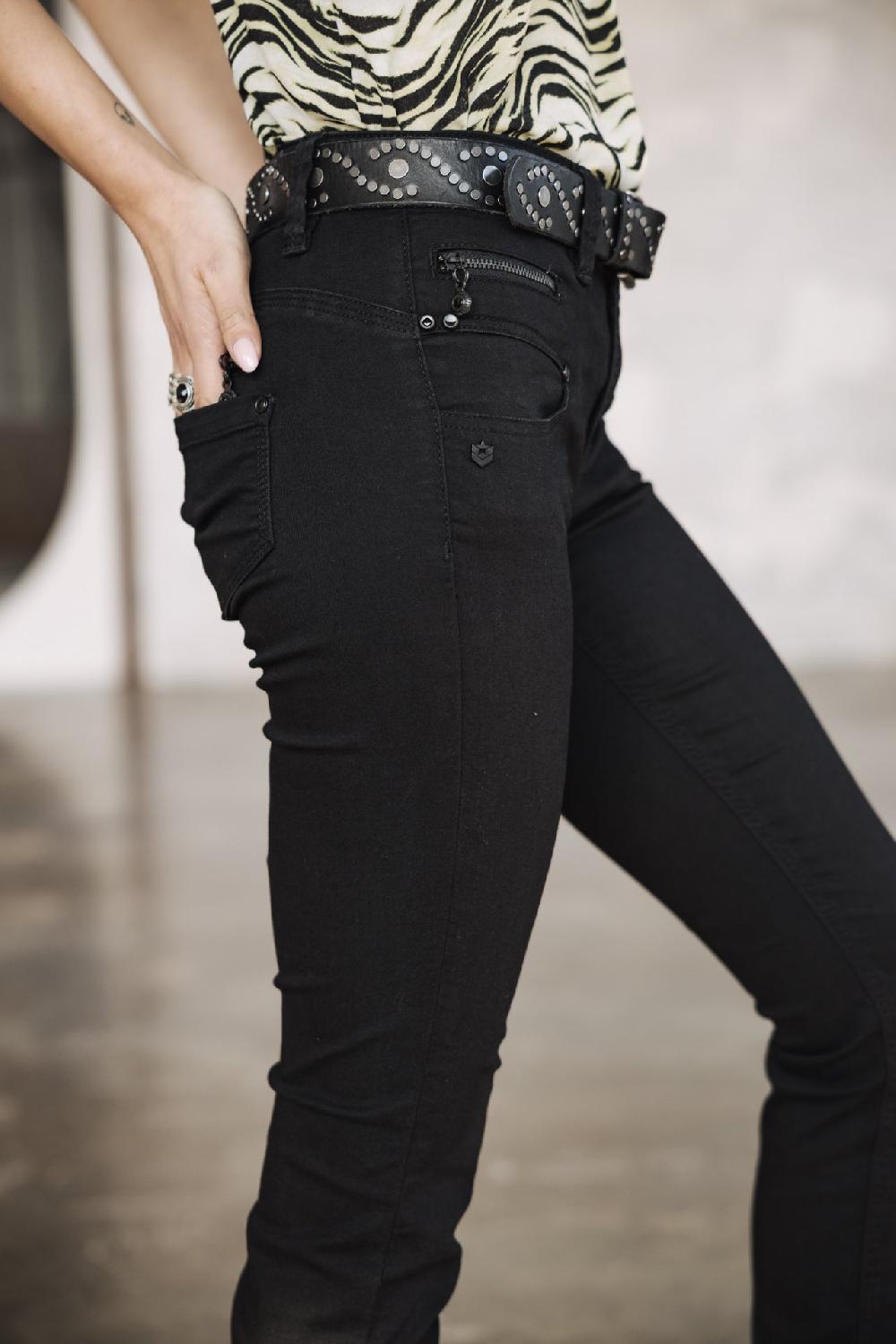 Freeman T. Porter Alexa High Waist S-SDM Jeans Slim Femme Black