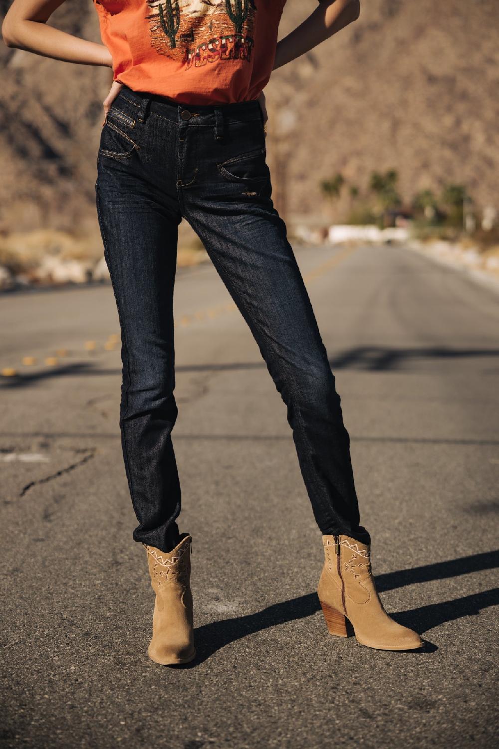 Freeman T. Porter Alexa High Waist SDM Jeans Slim Femme Eclipse