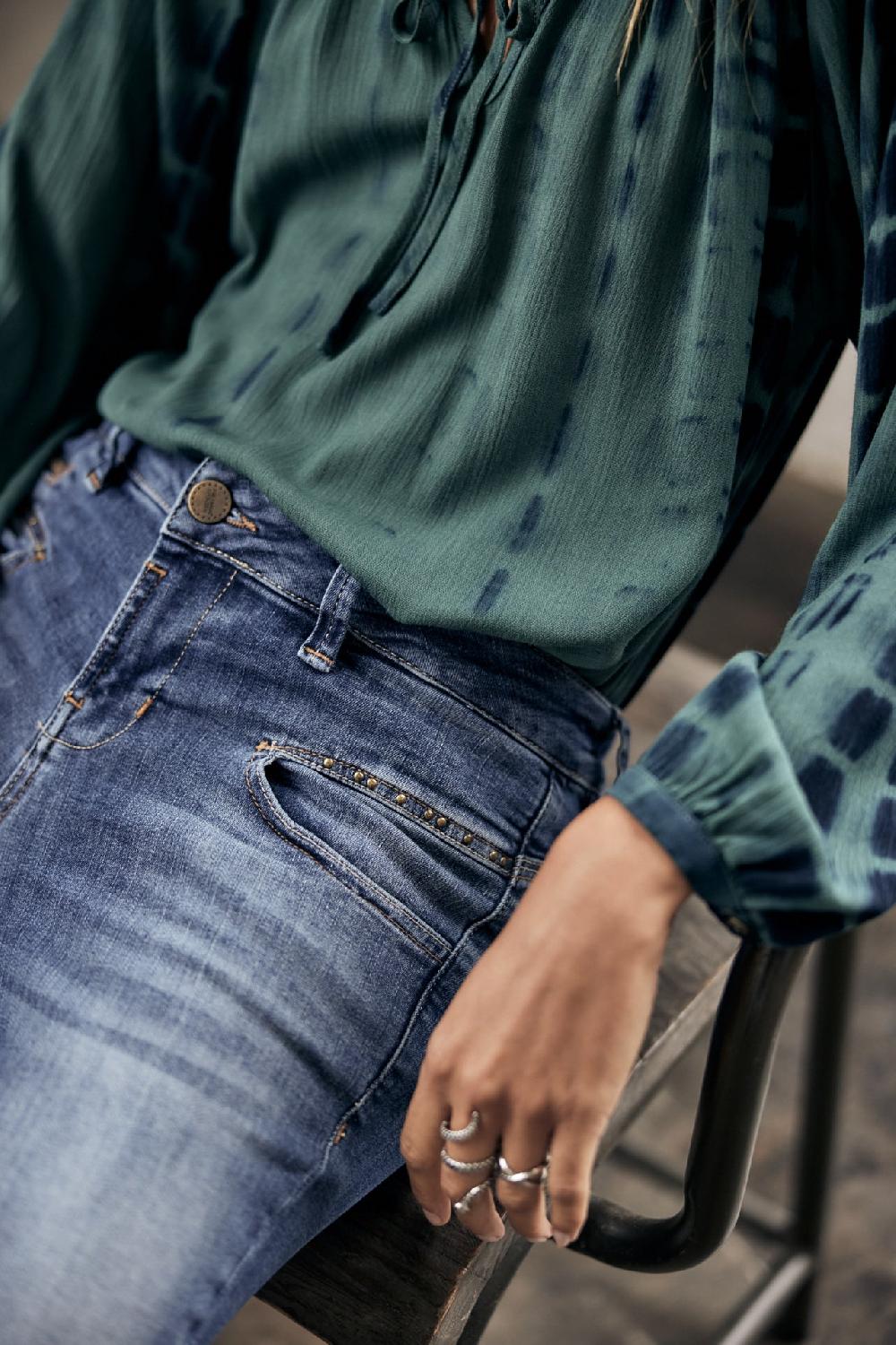 Freeman T. Porter Alexa Slim S-SDM Jeans Slim Femme Pacific
