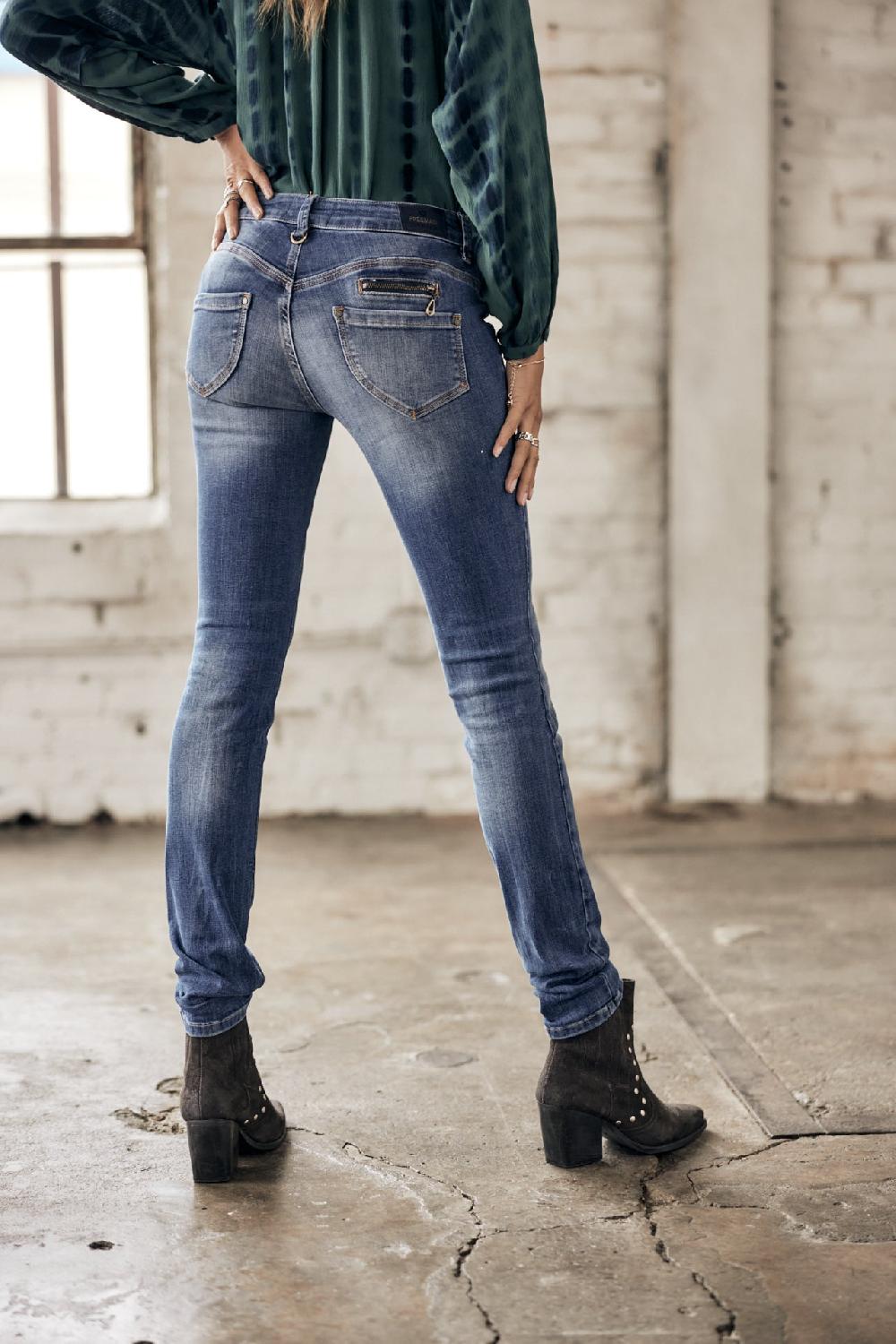 freeman t. porter Alexa Slim S-SDM Jeans slim Femme pacific