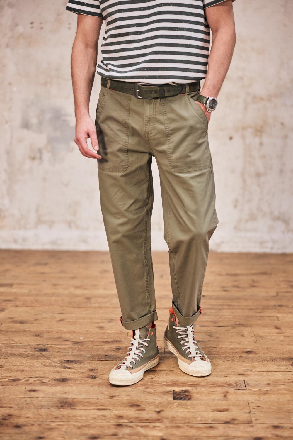 freeman t. porter Alexis Yago Pantalon workwear Homme deep lichen green