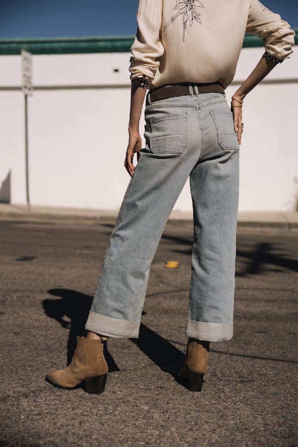 Freeman T. Porter Alice Jeans Cropped Large Femme Solar