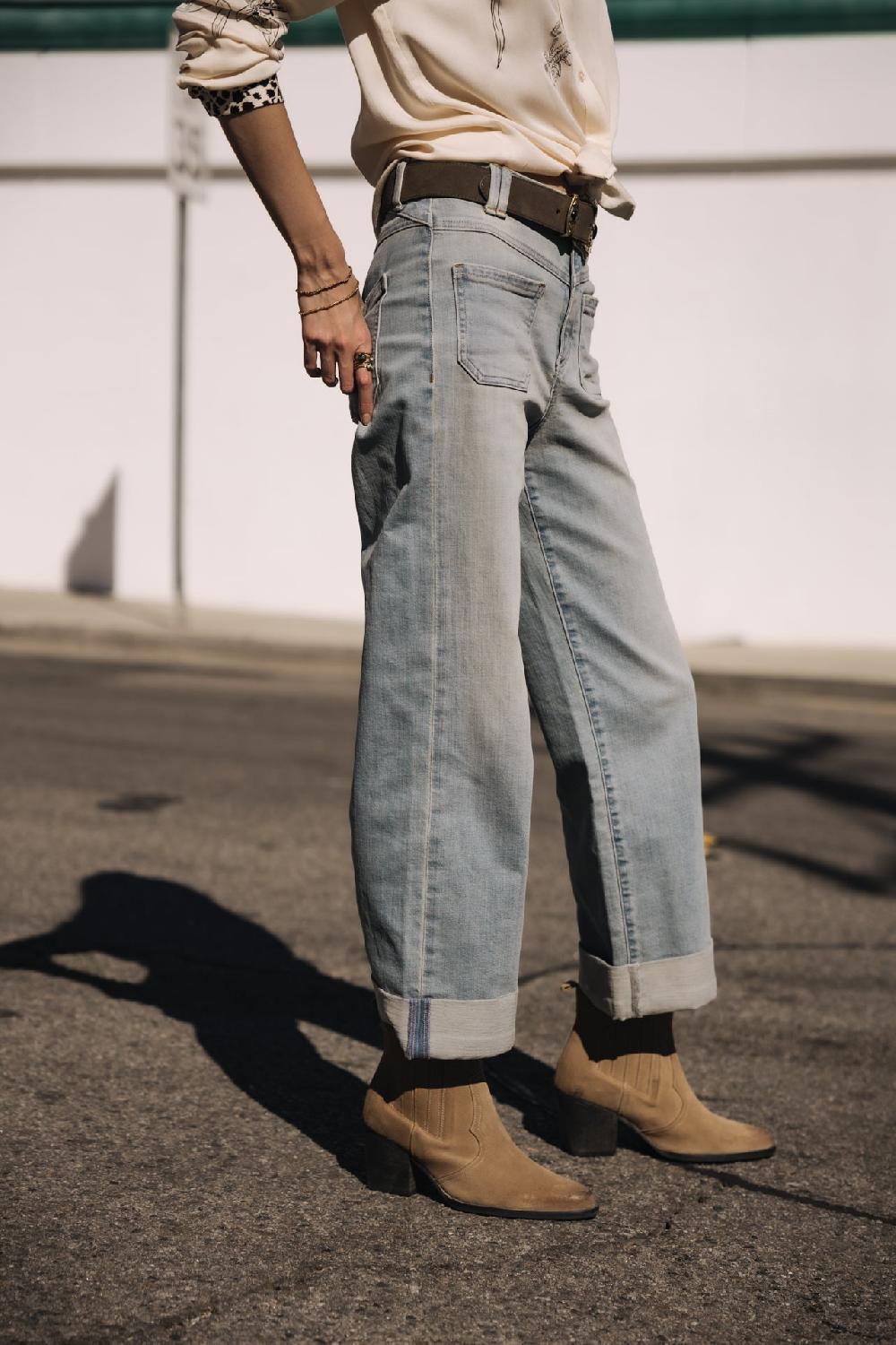 Freeman T. Porter Alice Jeans Cropped Large Femme Solar