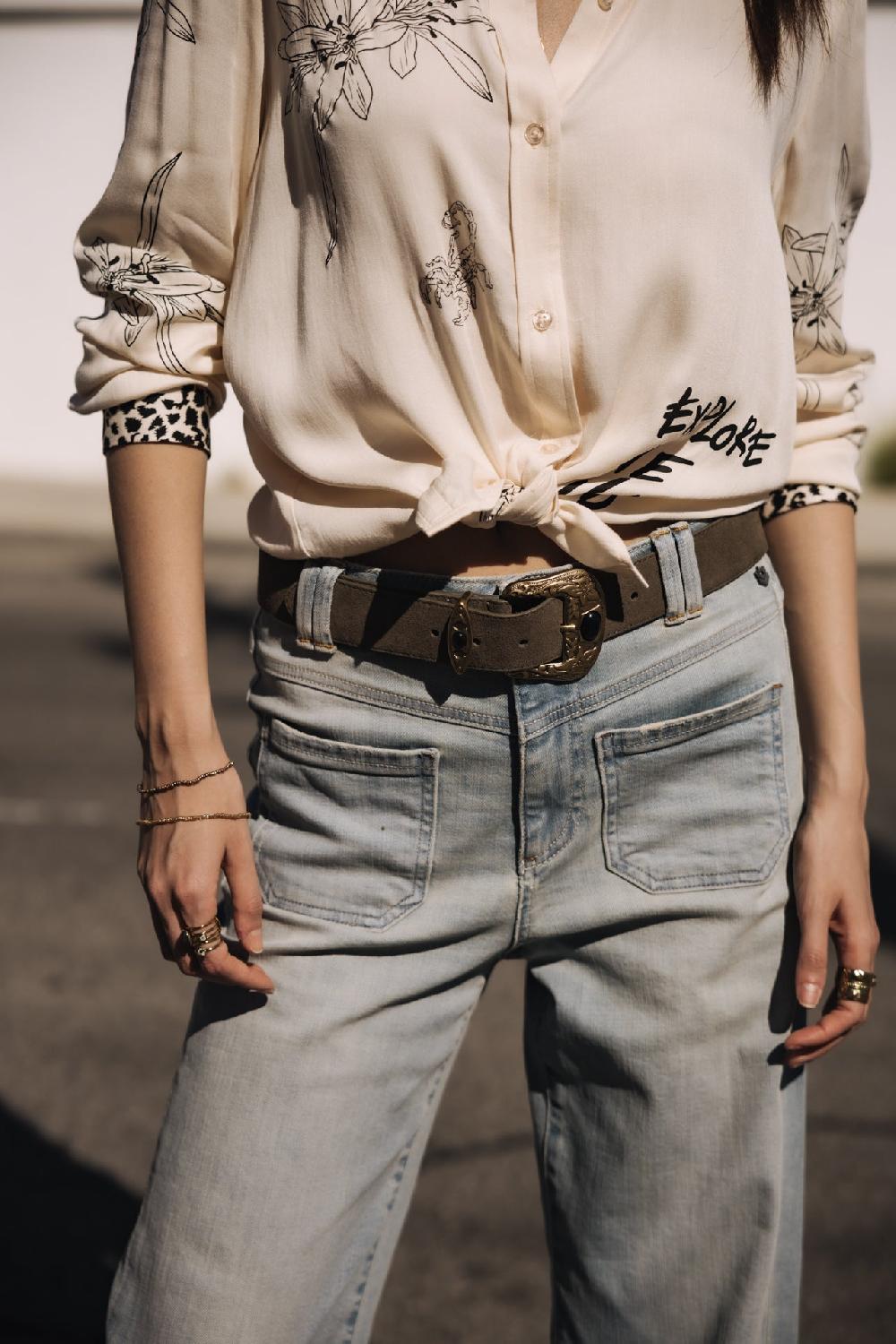 Freeman T. Porter Alice Jeans Cropped Large Femme Solar