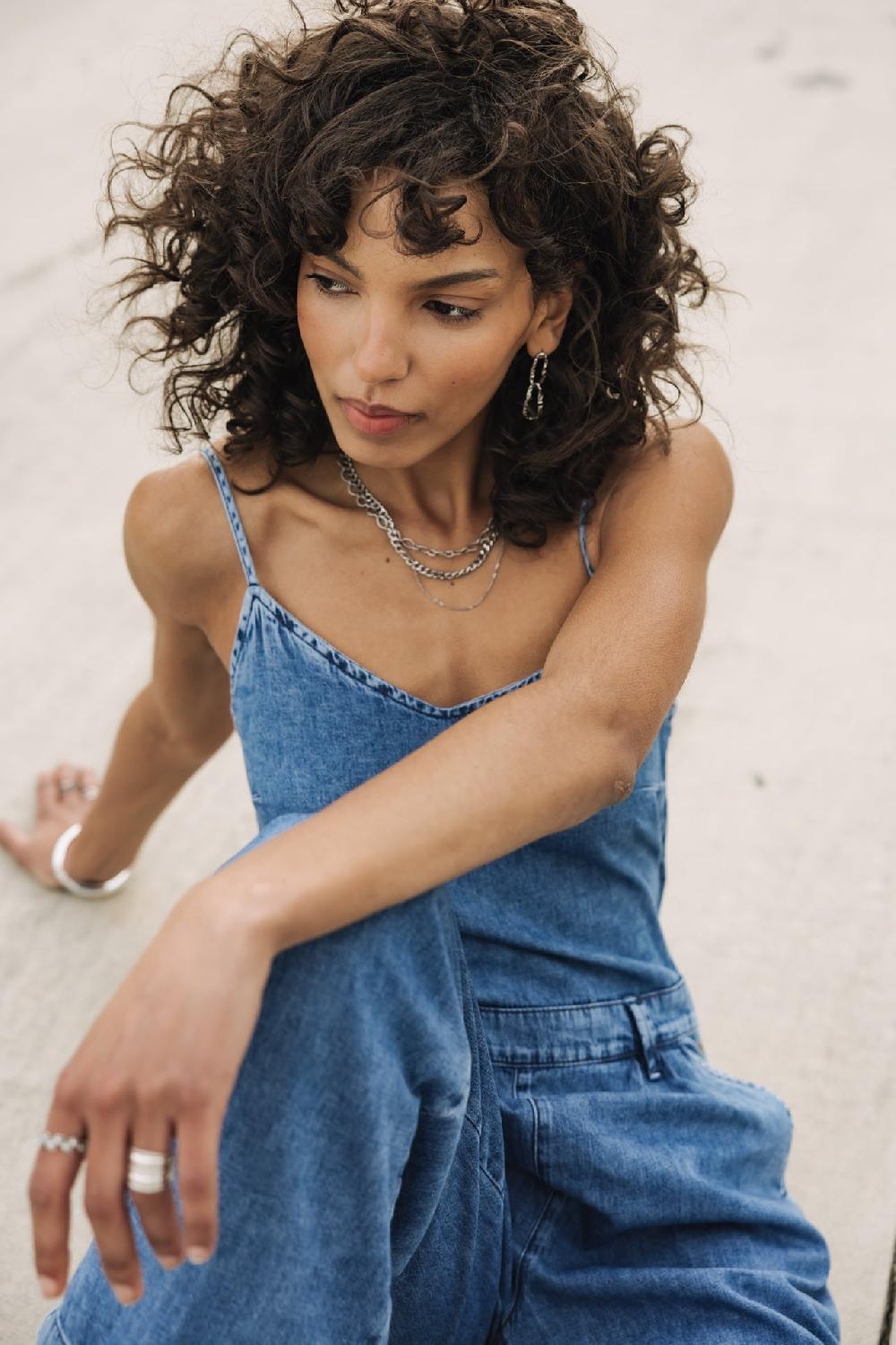 Freeman T. Porter Amalia Denim Combinaison City Femme Manzana Med