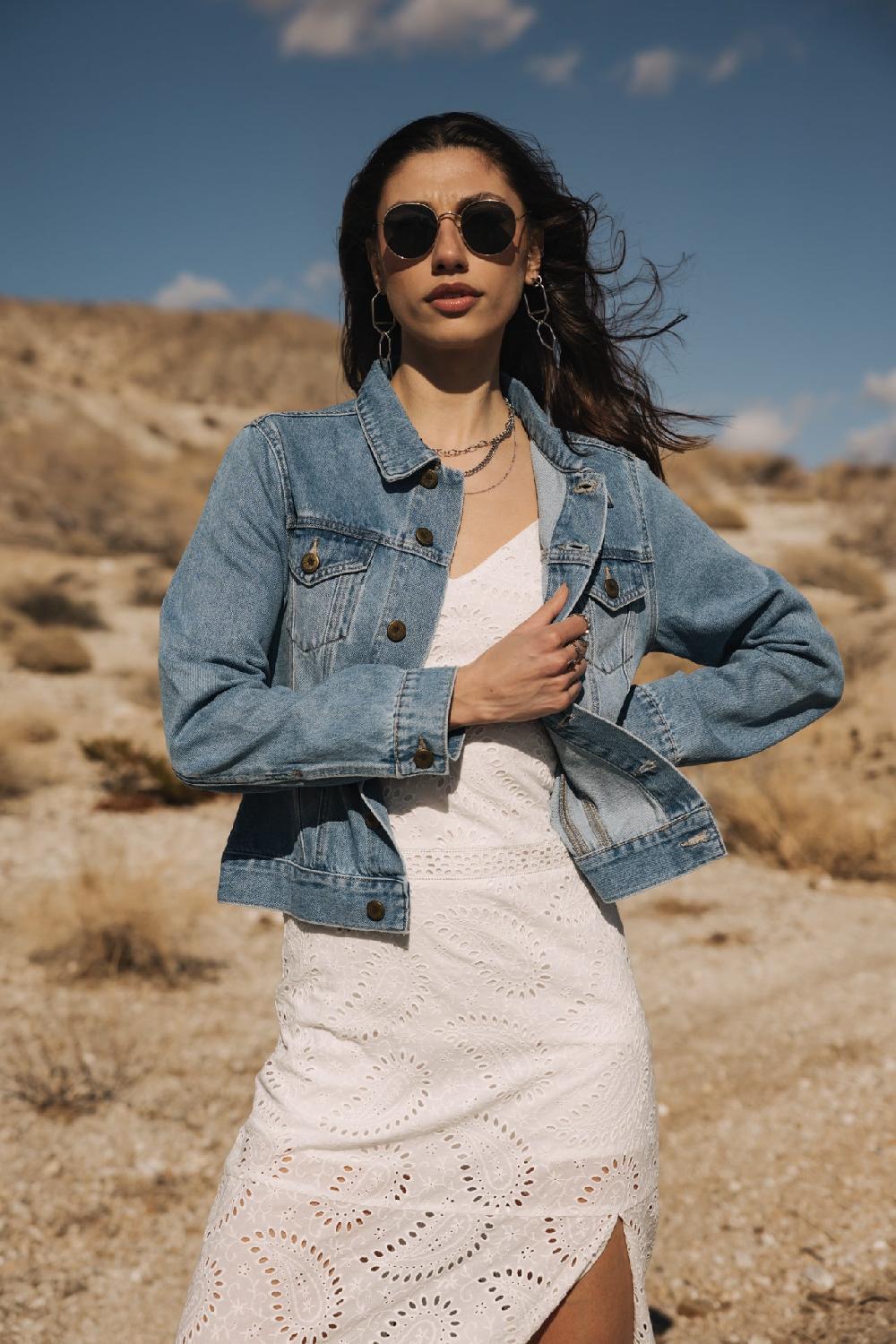 freeman t. porter Amber Denim Veste en denim Femme jaori