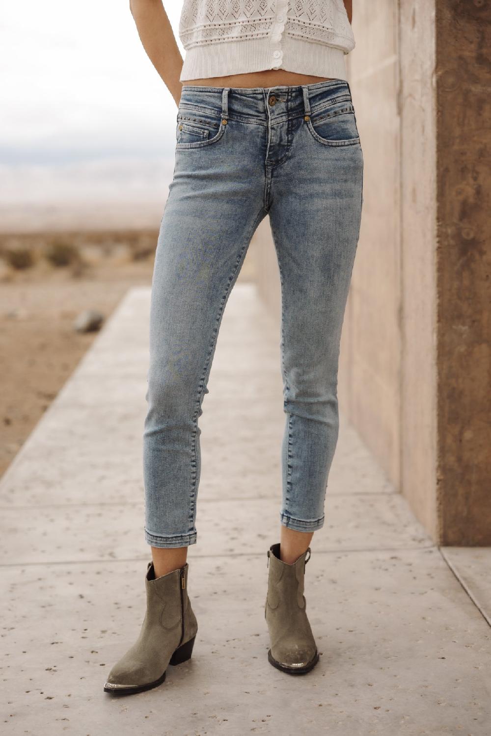 freeman t. porter Anae S-SDM Jeans super slim cropped Femme boceano studs