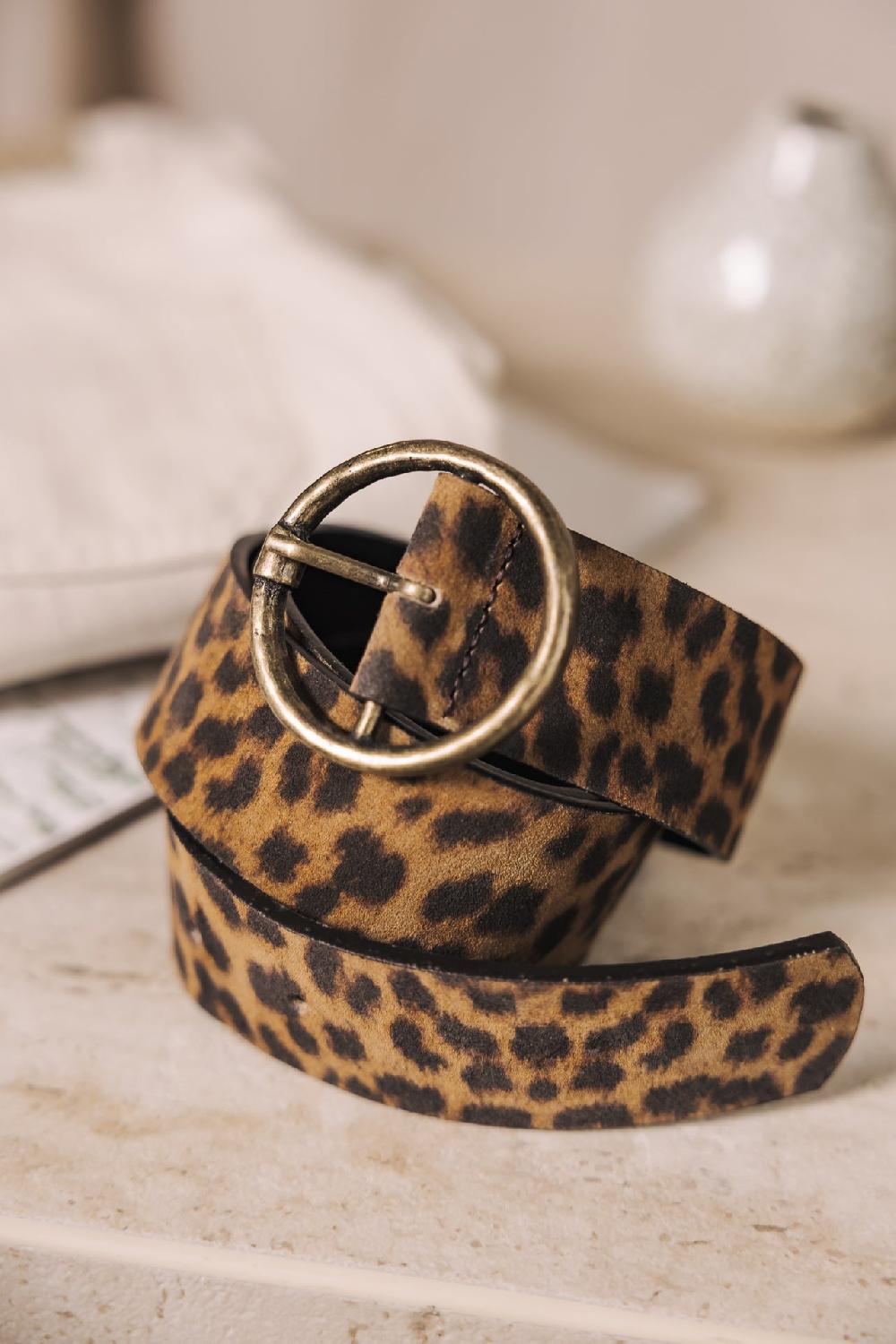 freeman t. porter Angelisa Leo Ceinture en cuir Femme camel