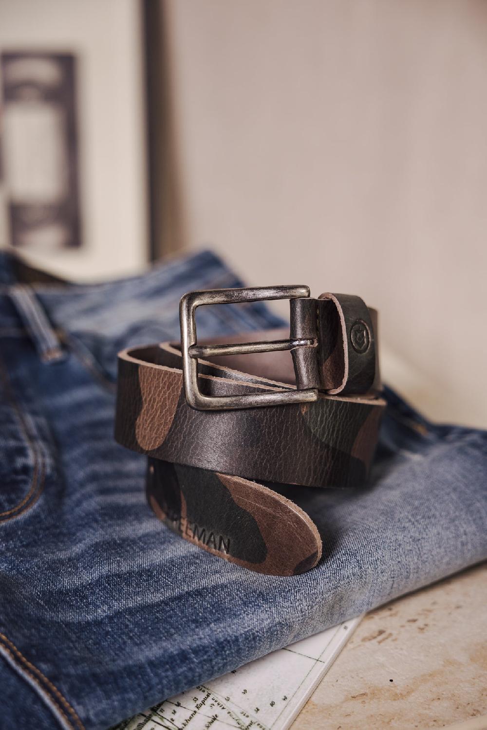 Freeman T. Porter Anicee Ceinture En Cuir Homme Camo