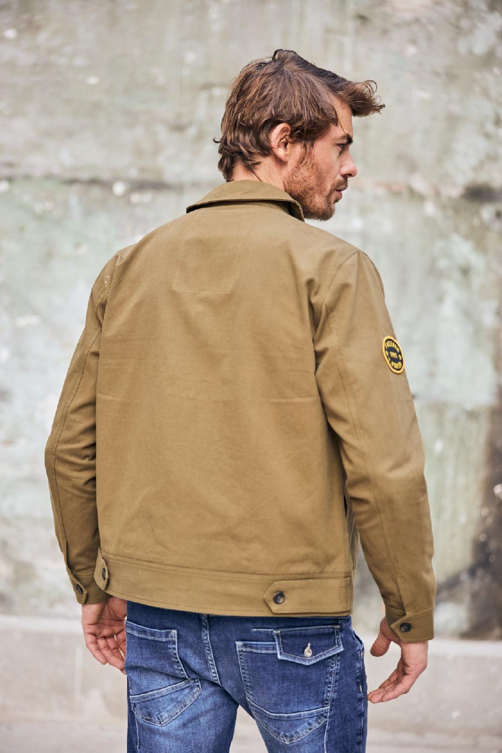 Freeman T. Porter Antonio Dover Veste Avec Broderie Et Patch Homme Dusky Green