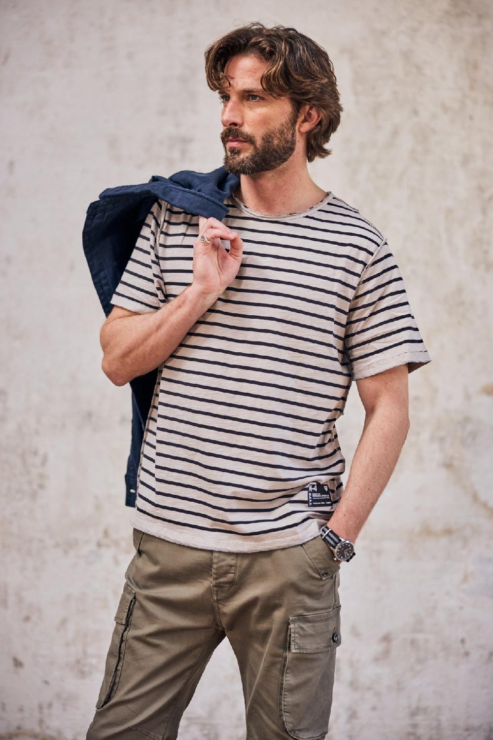 freeman t. porter Apollo T-shirt à rayures Homme original