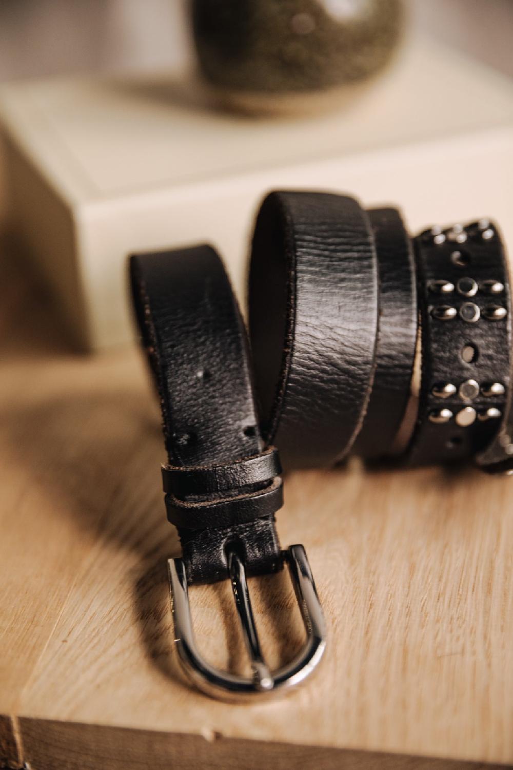 Freeman T. Porter Asdrig Ceinture En Cuir Femme Black