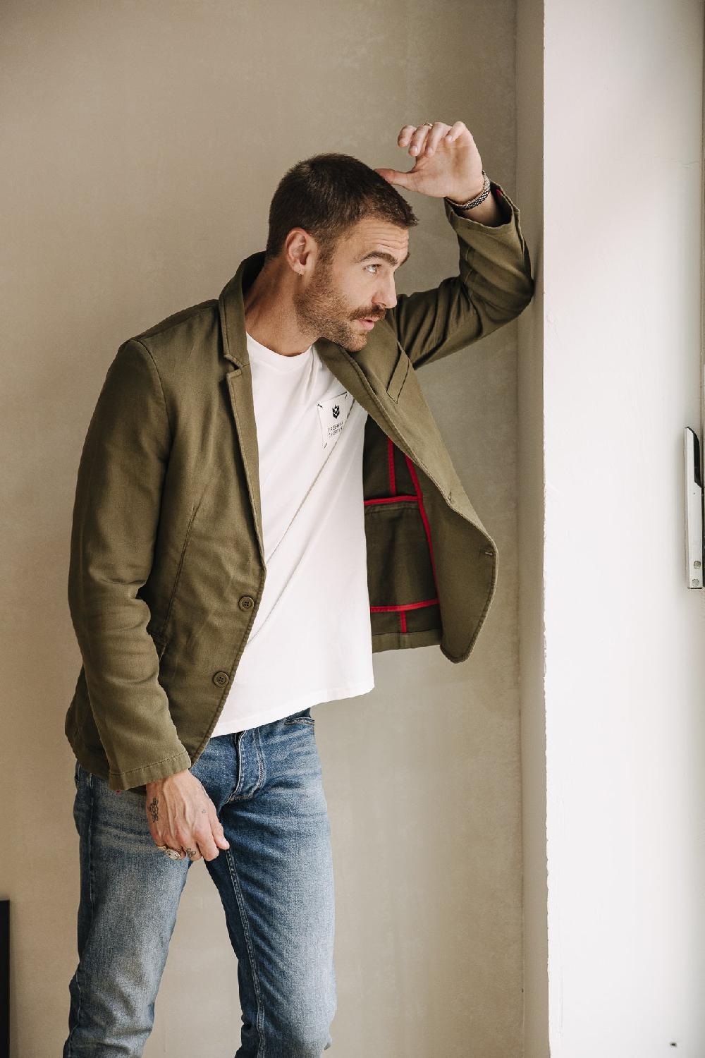 Freeman T. Porter Barry Epic Blazer Cintré Homme Olive Night