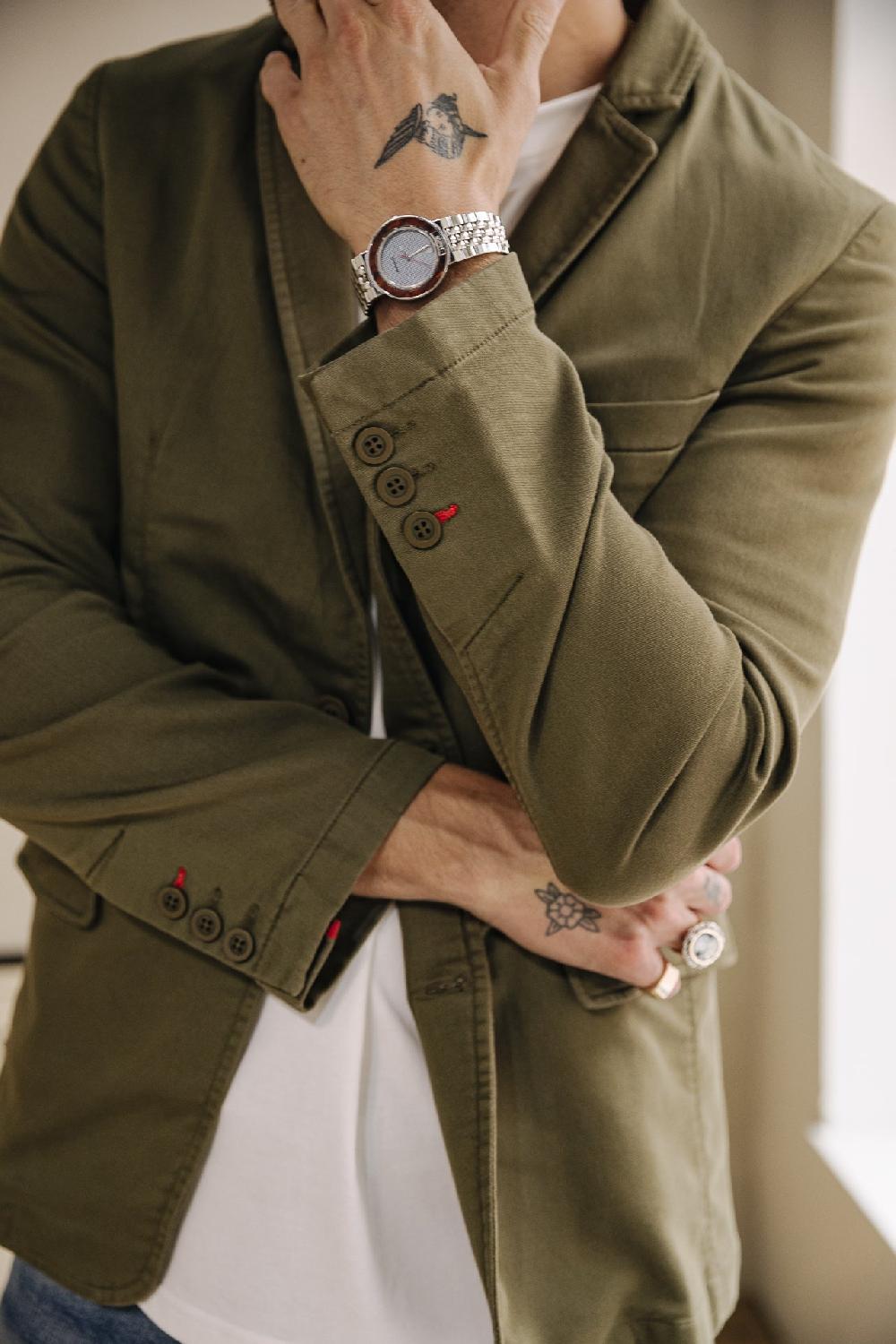 Freeman T. Porter Barry Epic Blazer Cintré Homme Olive Night