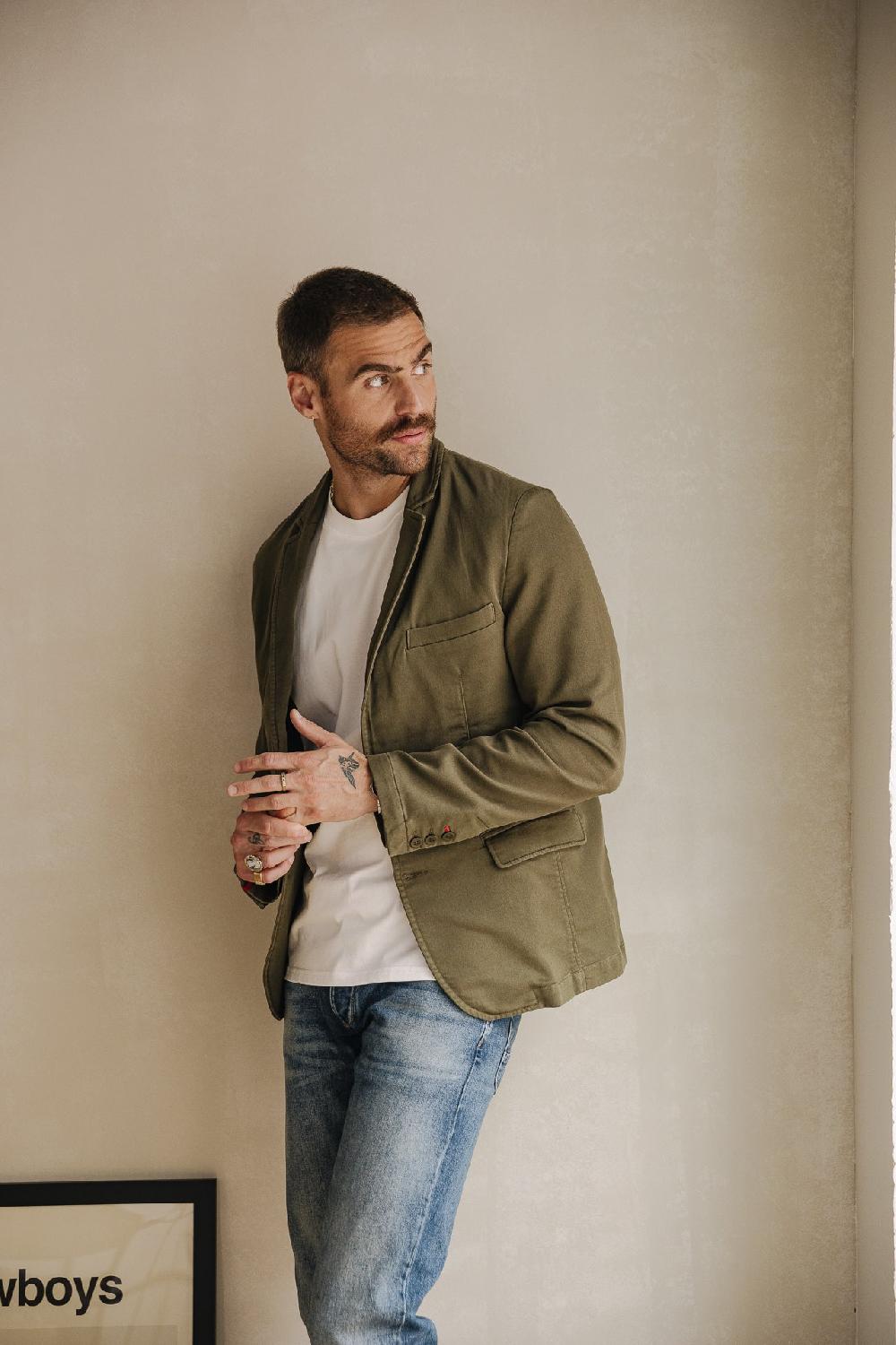 freeman t. porter Barry Epic Blazer cintré Homme olive night