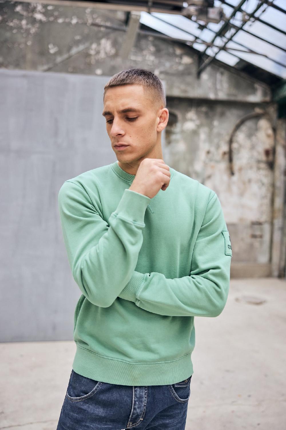 Freeman T. Porter Baton Snug Sweat Col Rond Homme Feldspar