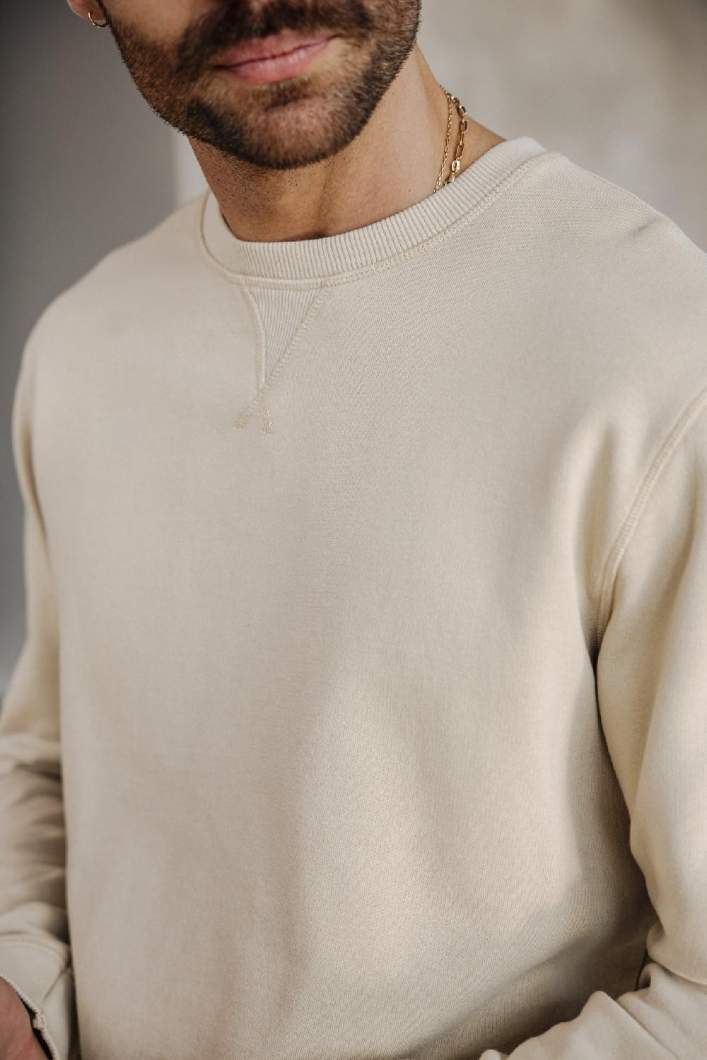 Freeman T. Porter Baton Snug Sweat Col Rond Homme Overcast